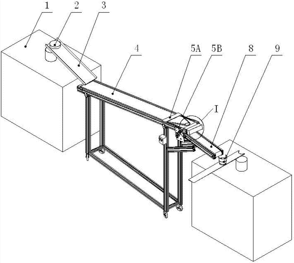 Workpiece automatic overturning device