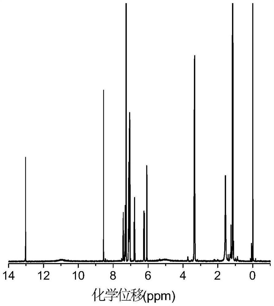 Azine hydrazine compound containing diethylamine as well as preparation method and application thereof