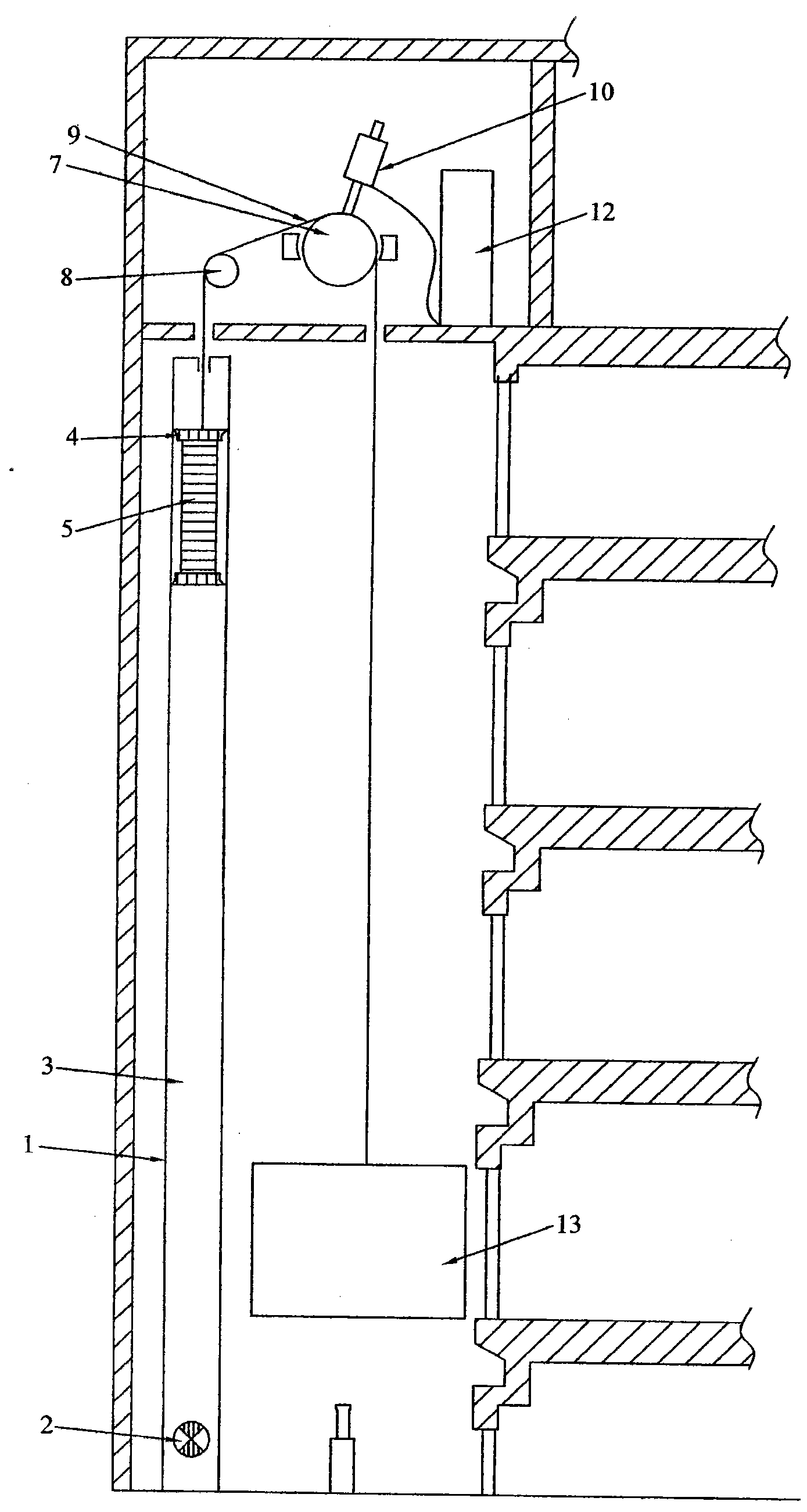 Traction type elevator