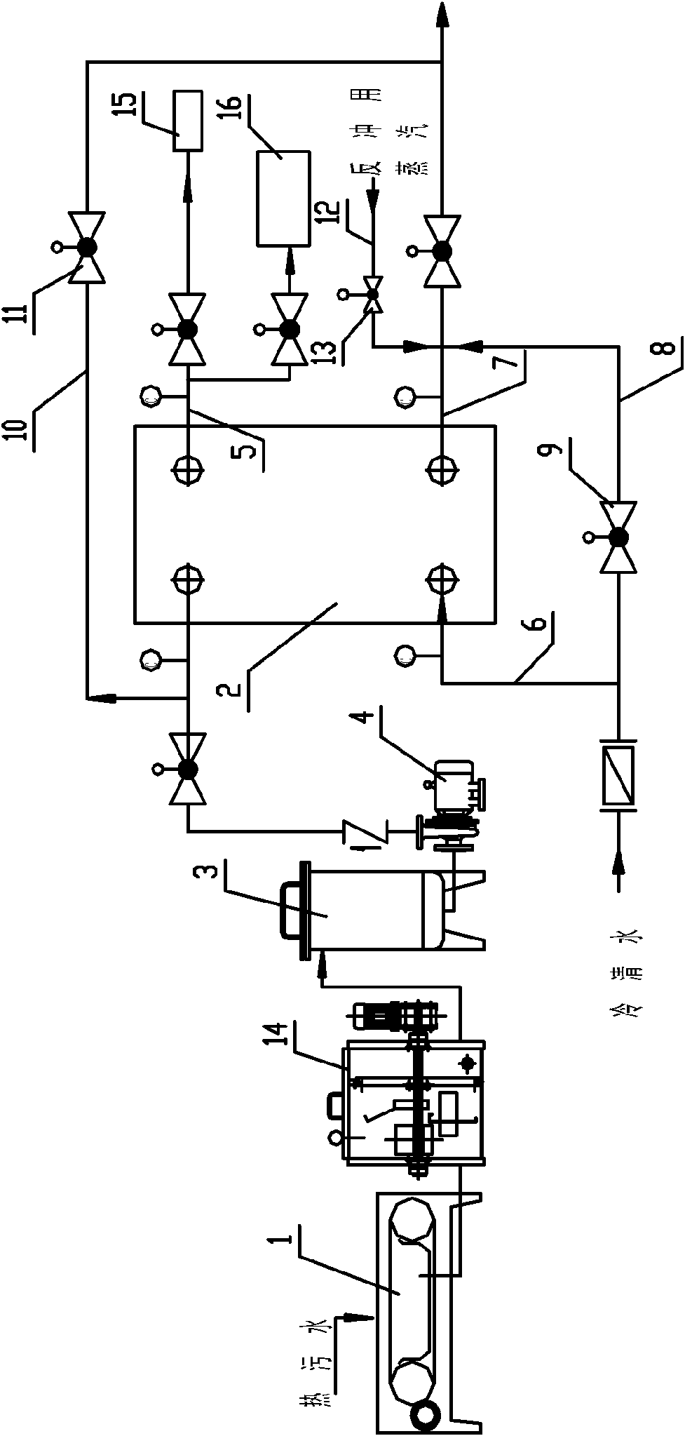 Recovery processing method and recovery processing device of heat energy