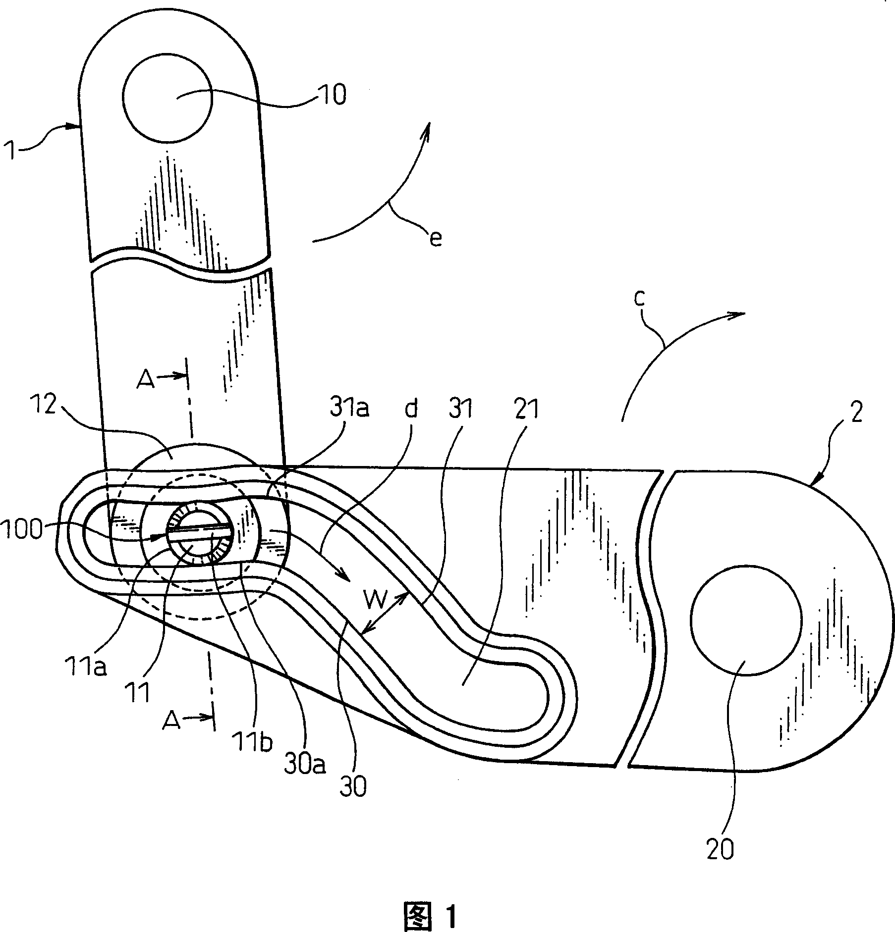 Operating lever system