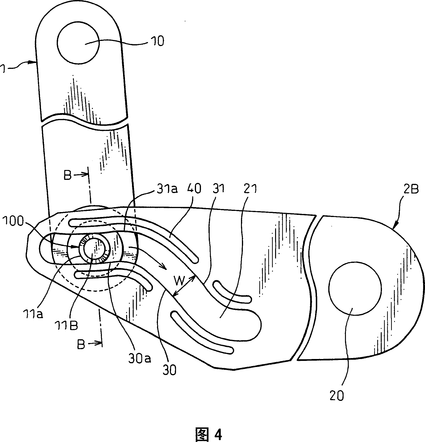 Operating lever system