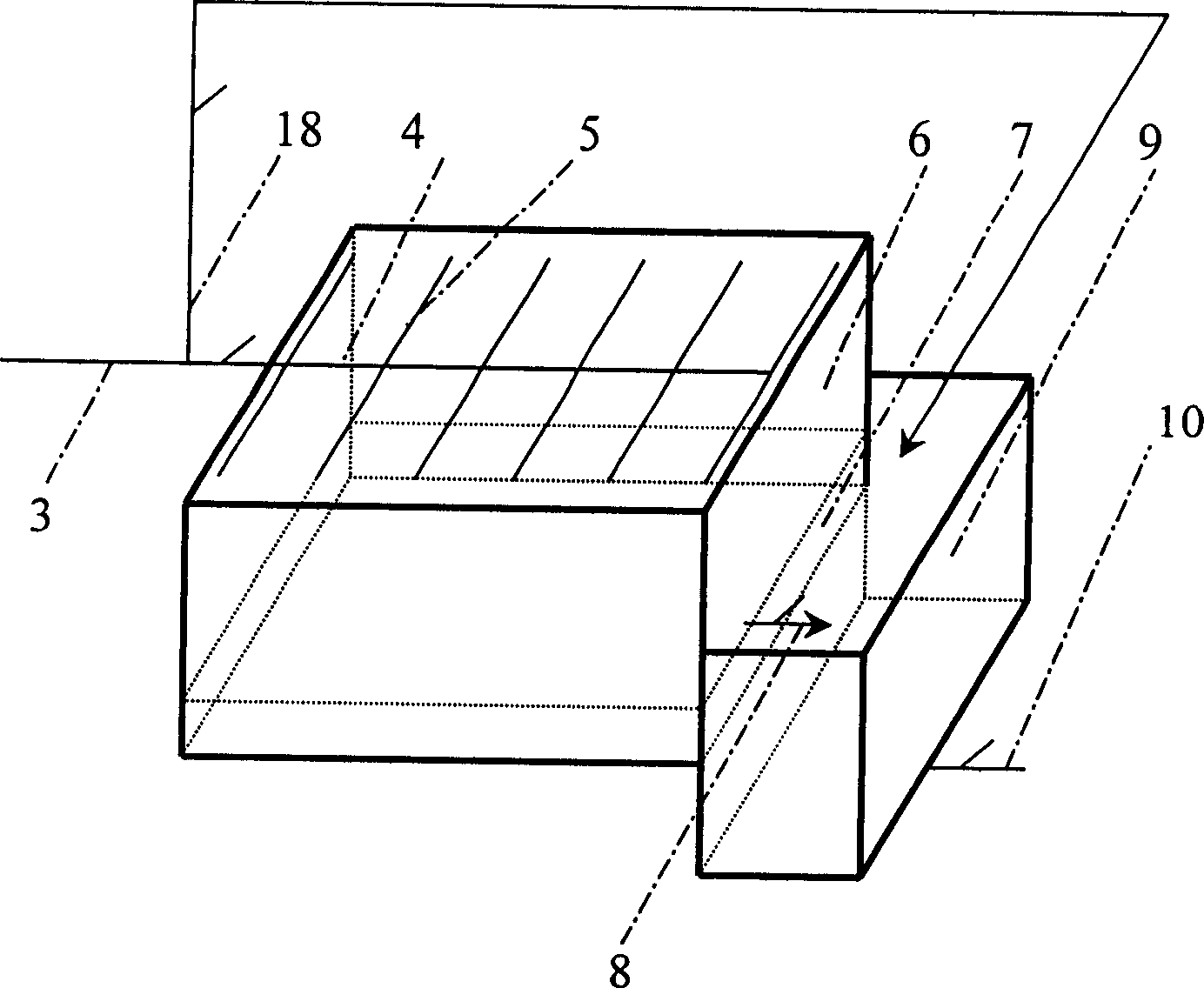 Composite artificial wet land denitrifying and dephosphorizing method for living waste water vertical fluid-horizontal fluid