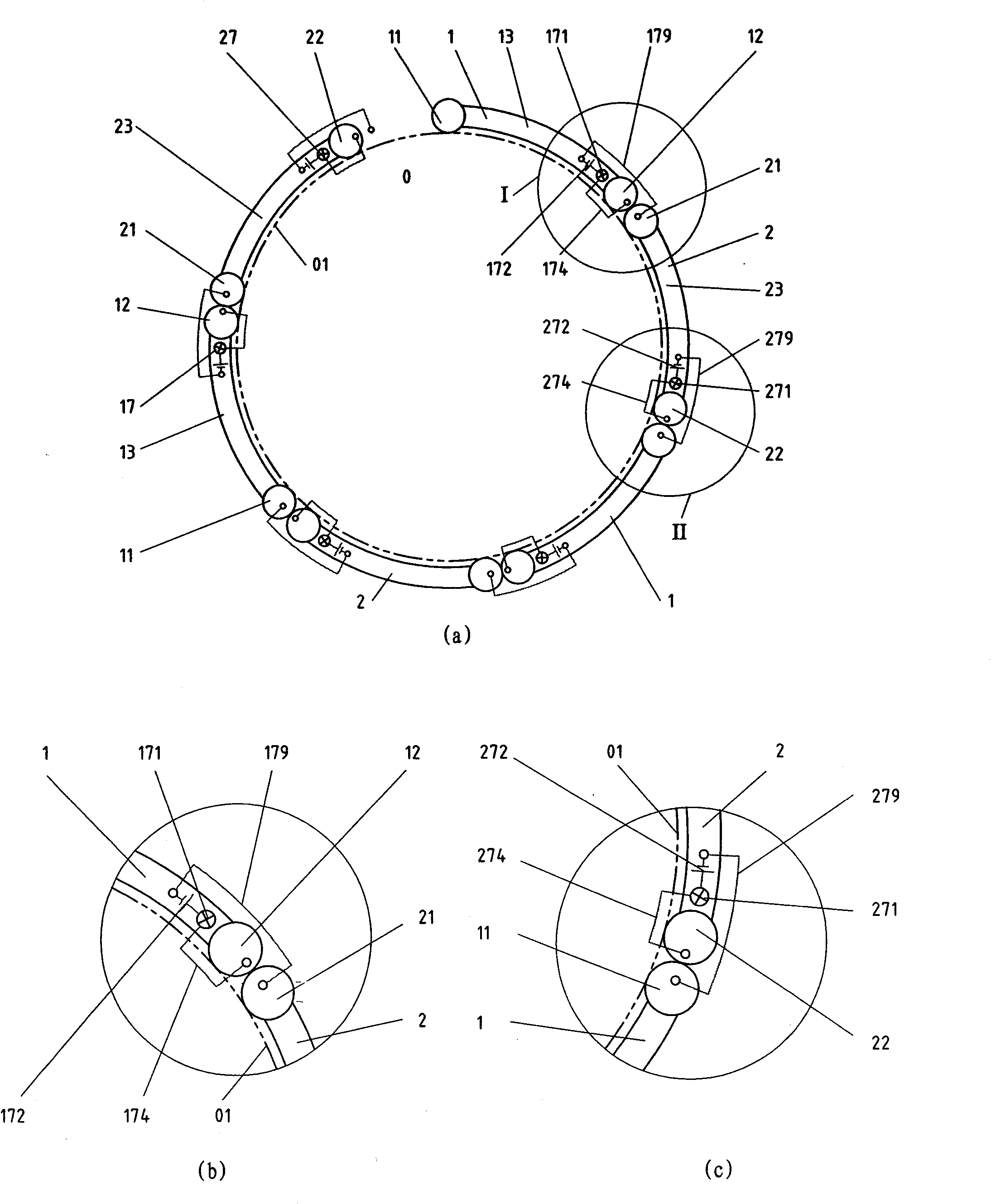 Contact indicating method based on insulated measuring unit pair on surface of measured object