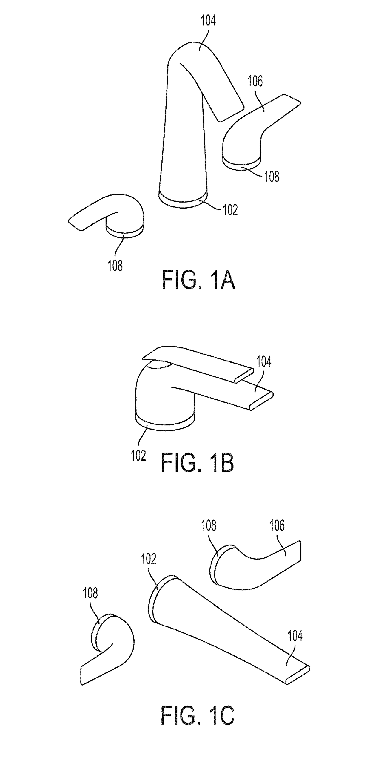 Interchangeable annular devices for plumbing fixture assemblies