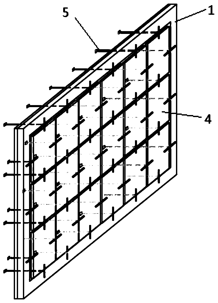 Prefabricated interior brick wall partition device and construction method