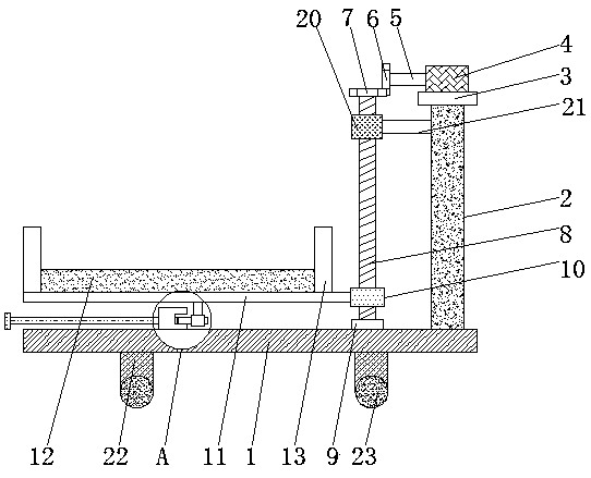 Adjusting device used for electronic production machining