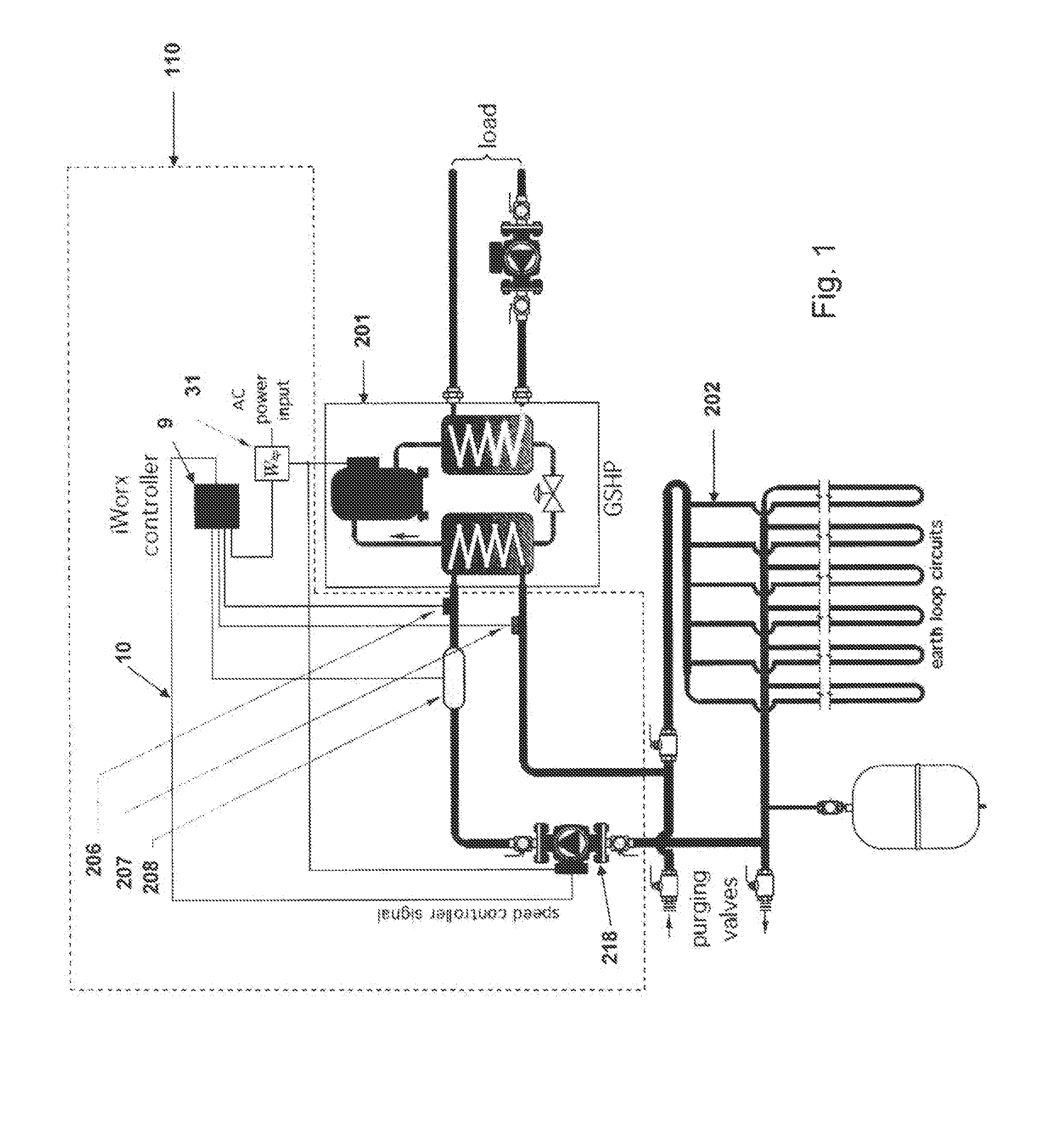 Optimizing the efficiency and energy usage of a geothermal multiple heat pump system