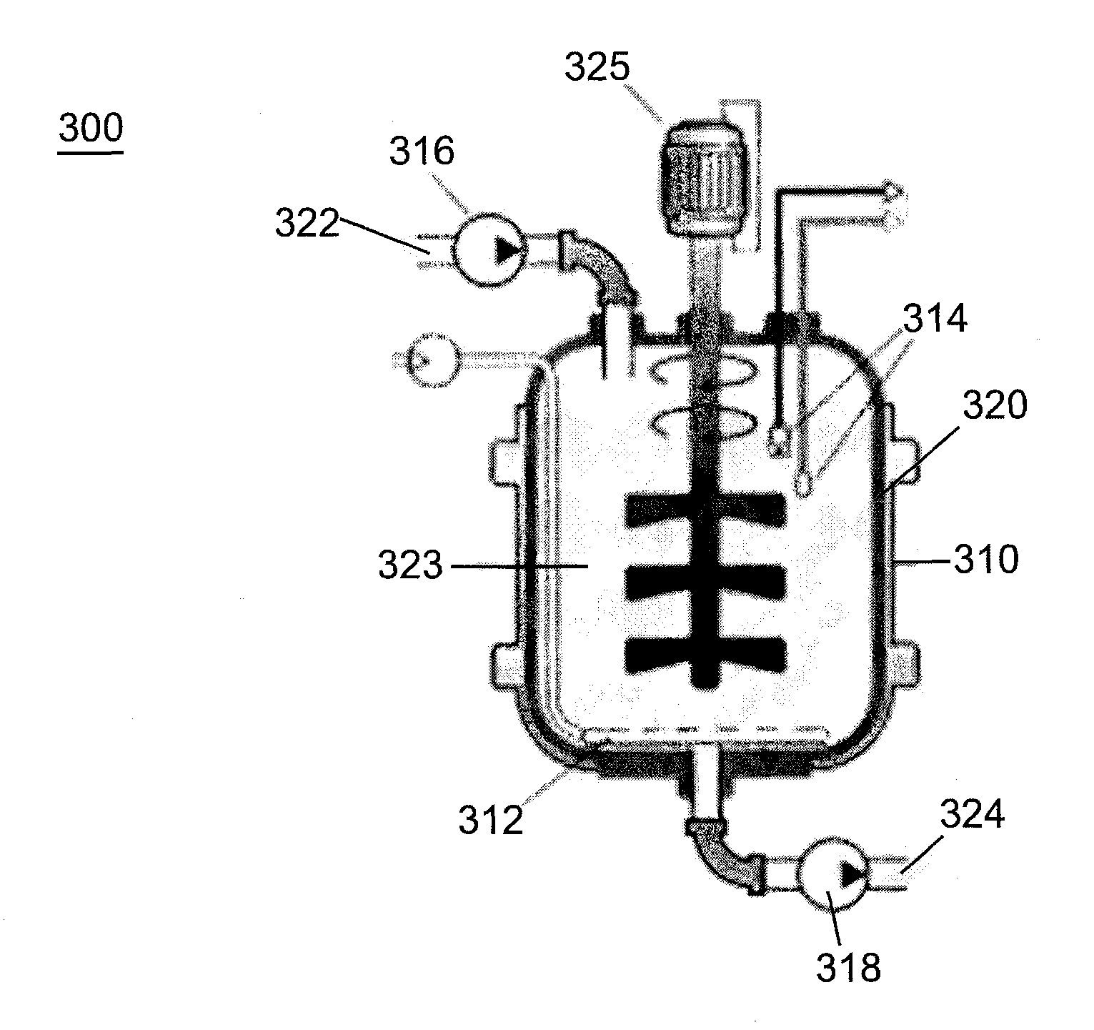 Bioreactor using acoustic standing waves