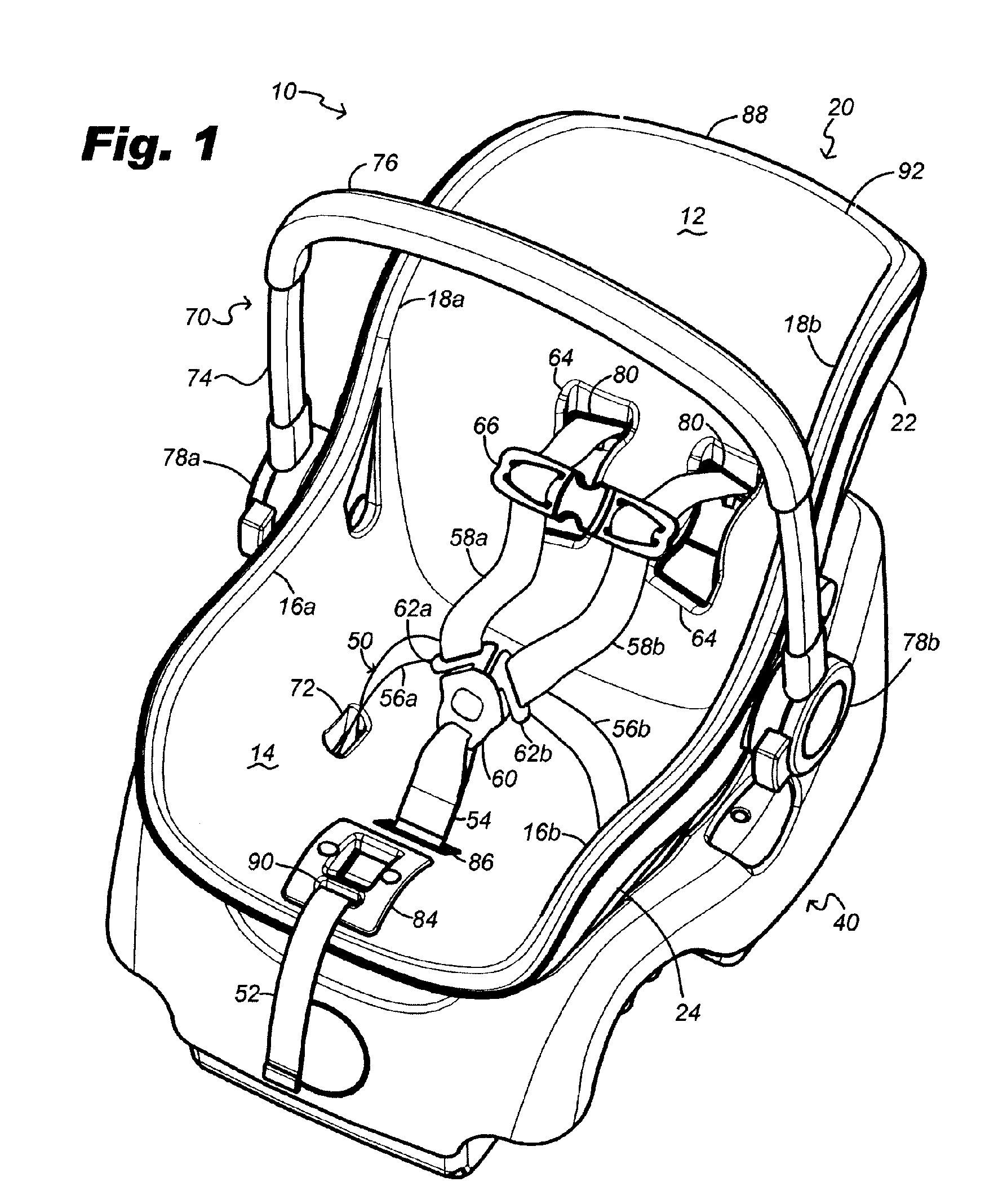 Infant carrier and receiving base