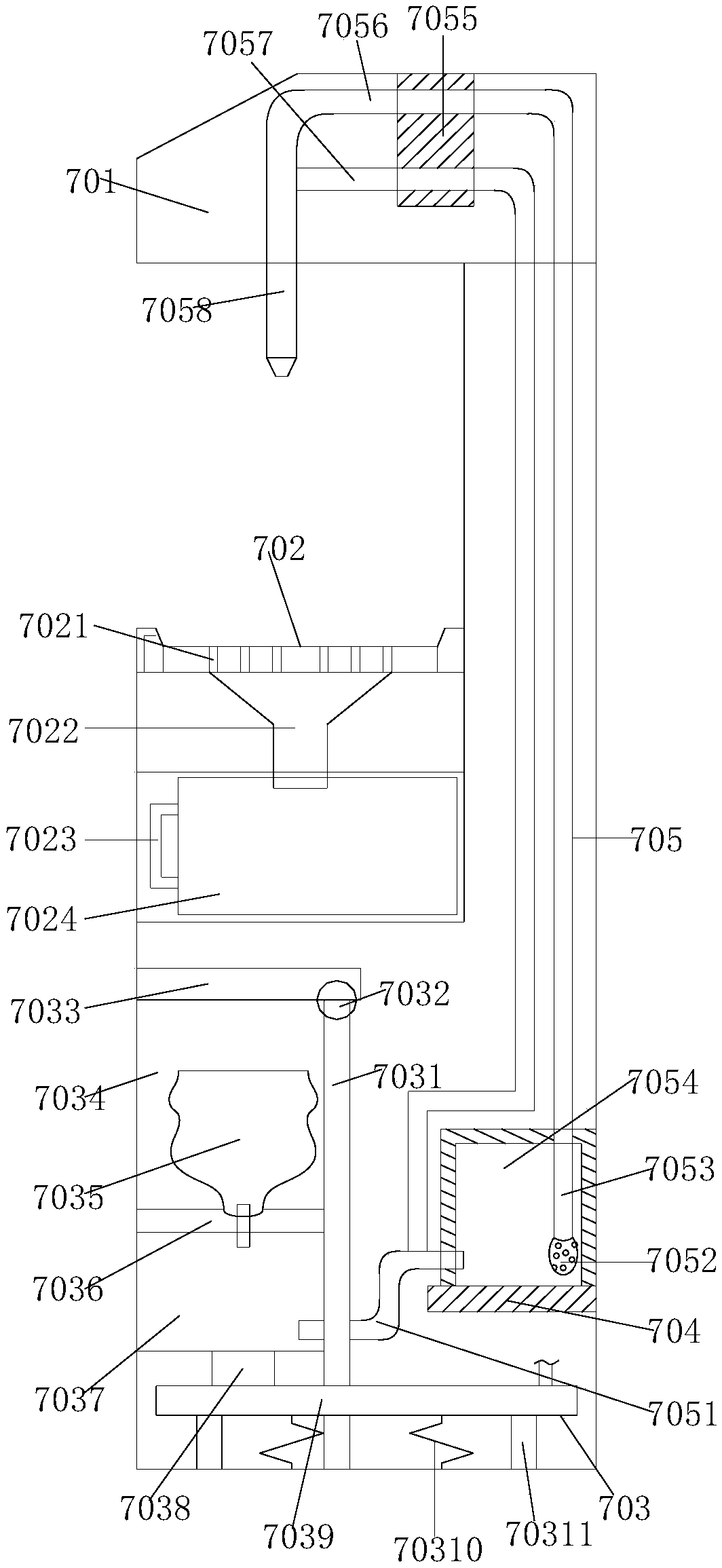 Energy-saving power-off protection control device for water dispenser