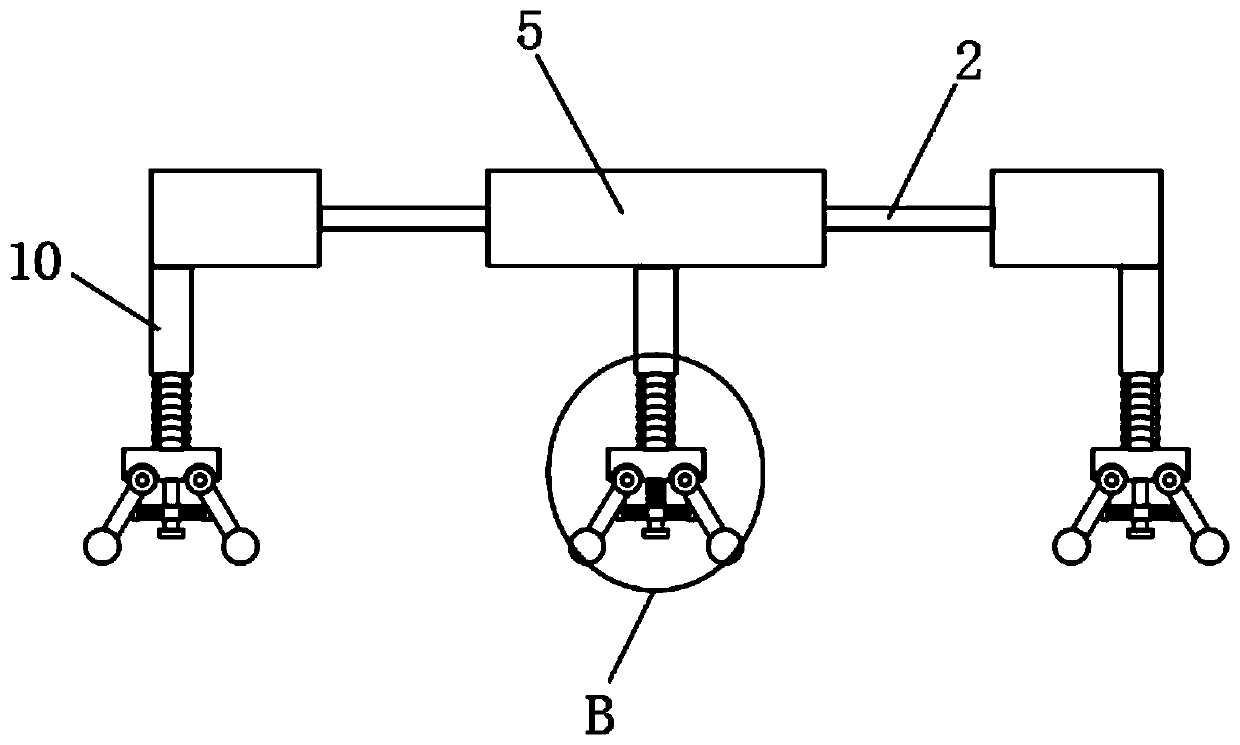 Rotor wing protecting device for agricultural plant protecting unmanned aerial vehicle