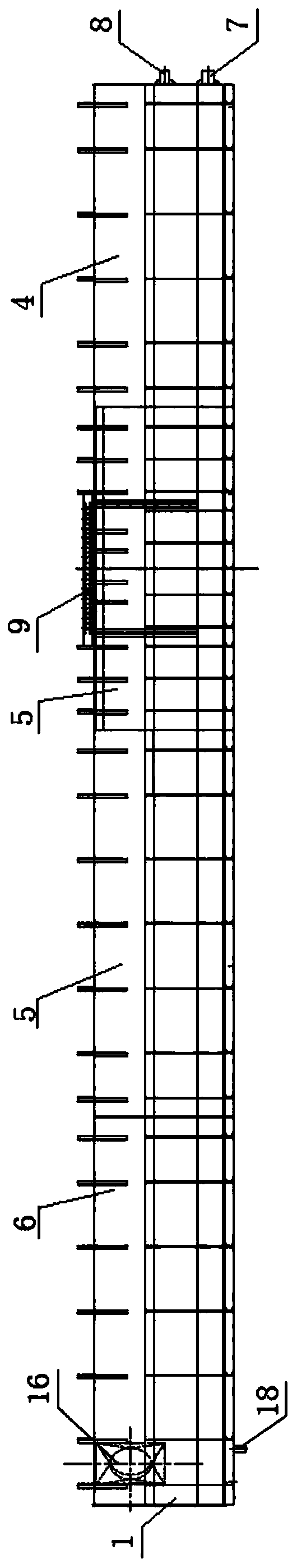 Water sealing moving integrated type ventilation dust removing cover