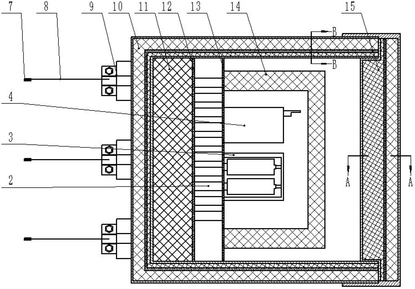 Wireless temperature measuring device for rotational molding equipment