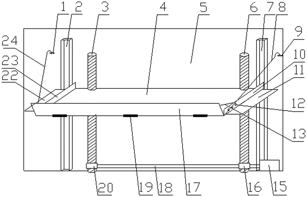 Lifting device for maintaining wiring terminals on power distribution station outdoor wall