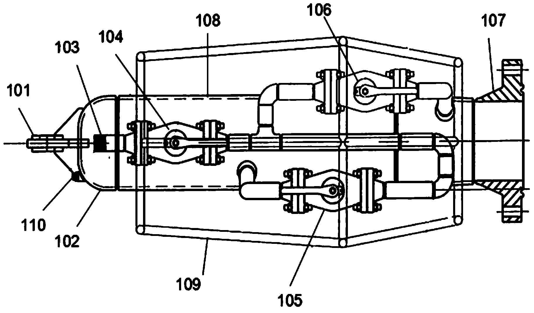 Spherical pig receiving-sending device and method