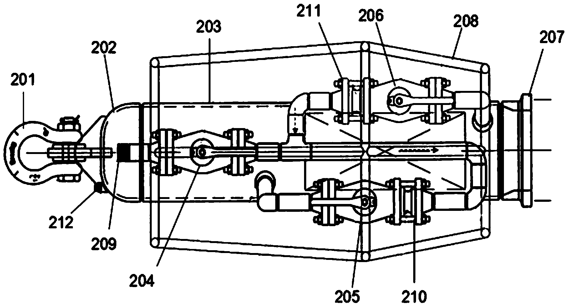 Spherical pig receiving-sending device and method