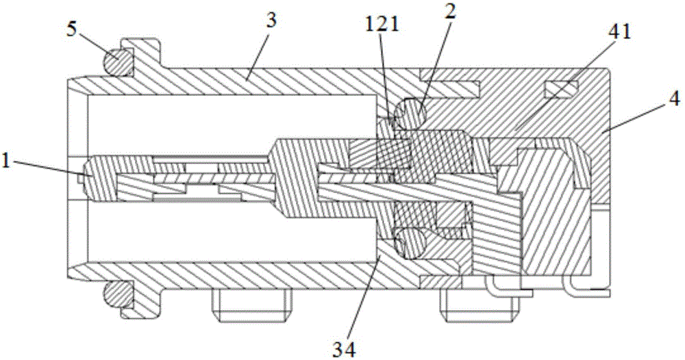 Waterproof USB connector and manufacturing method thereof