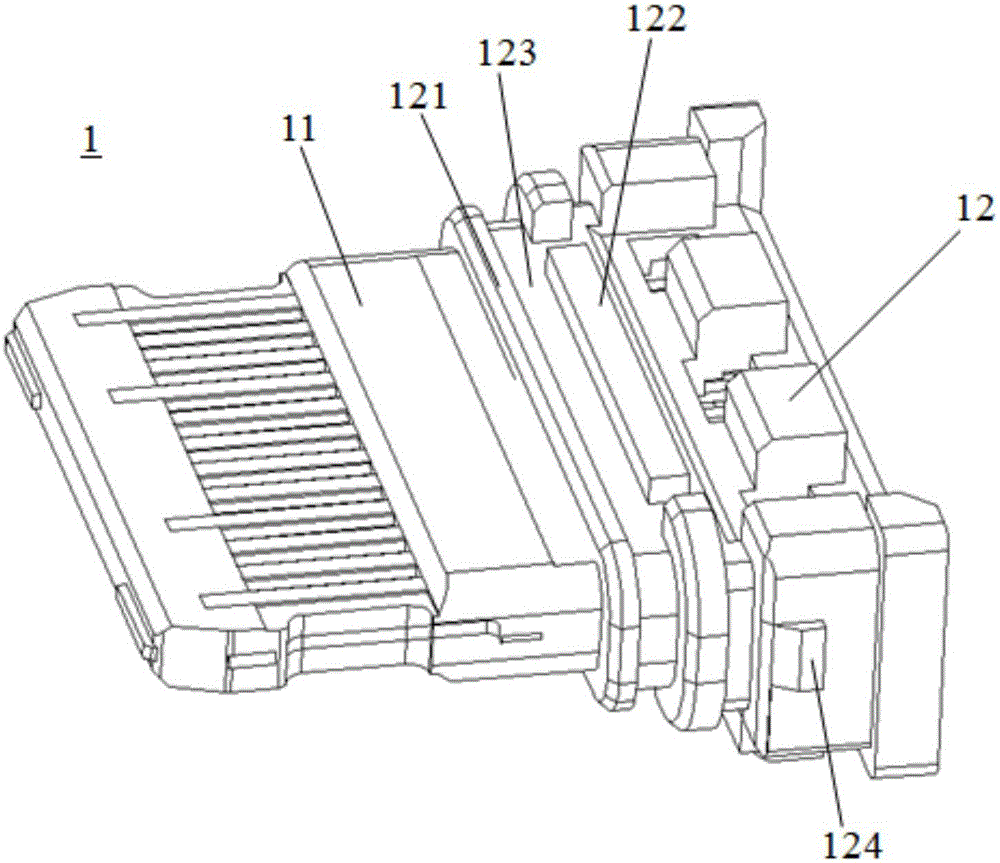 Waterproof USB connector and manufacturing method thereof