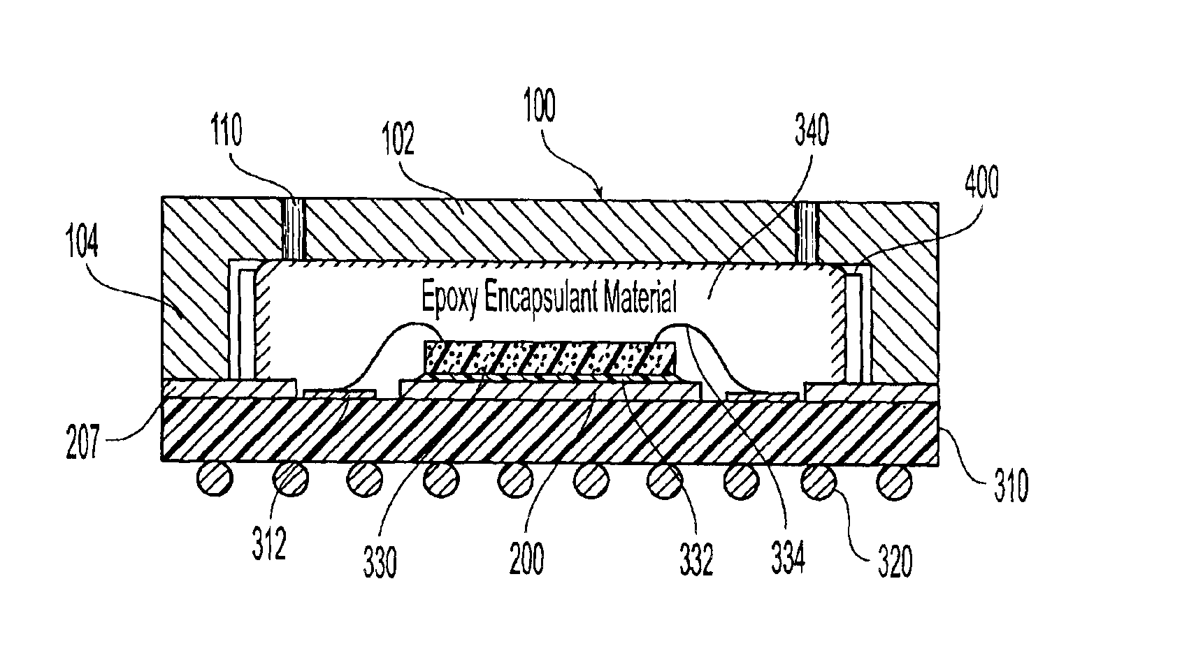 Thermally enhanced metal capped BGA package