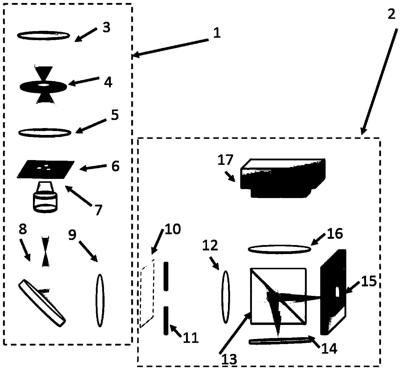 Single-frame light intensity transmission quantitative phase microscope system and method