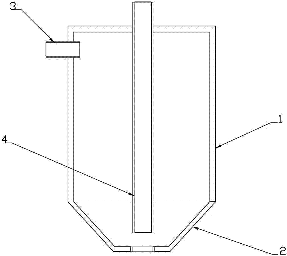 Cyclone type flue gas dust removal device