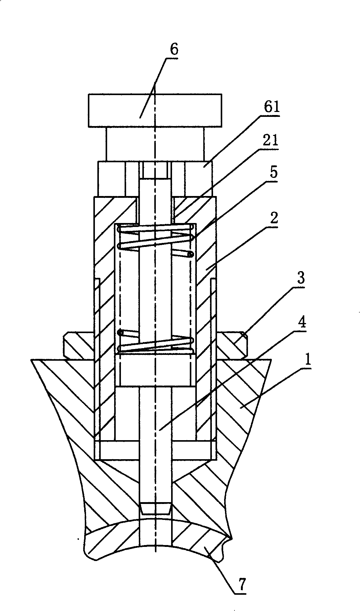 Manual positioning device of moving component