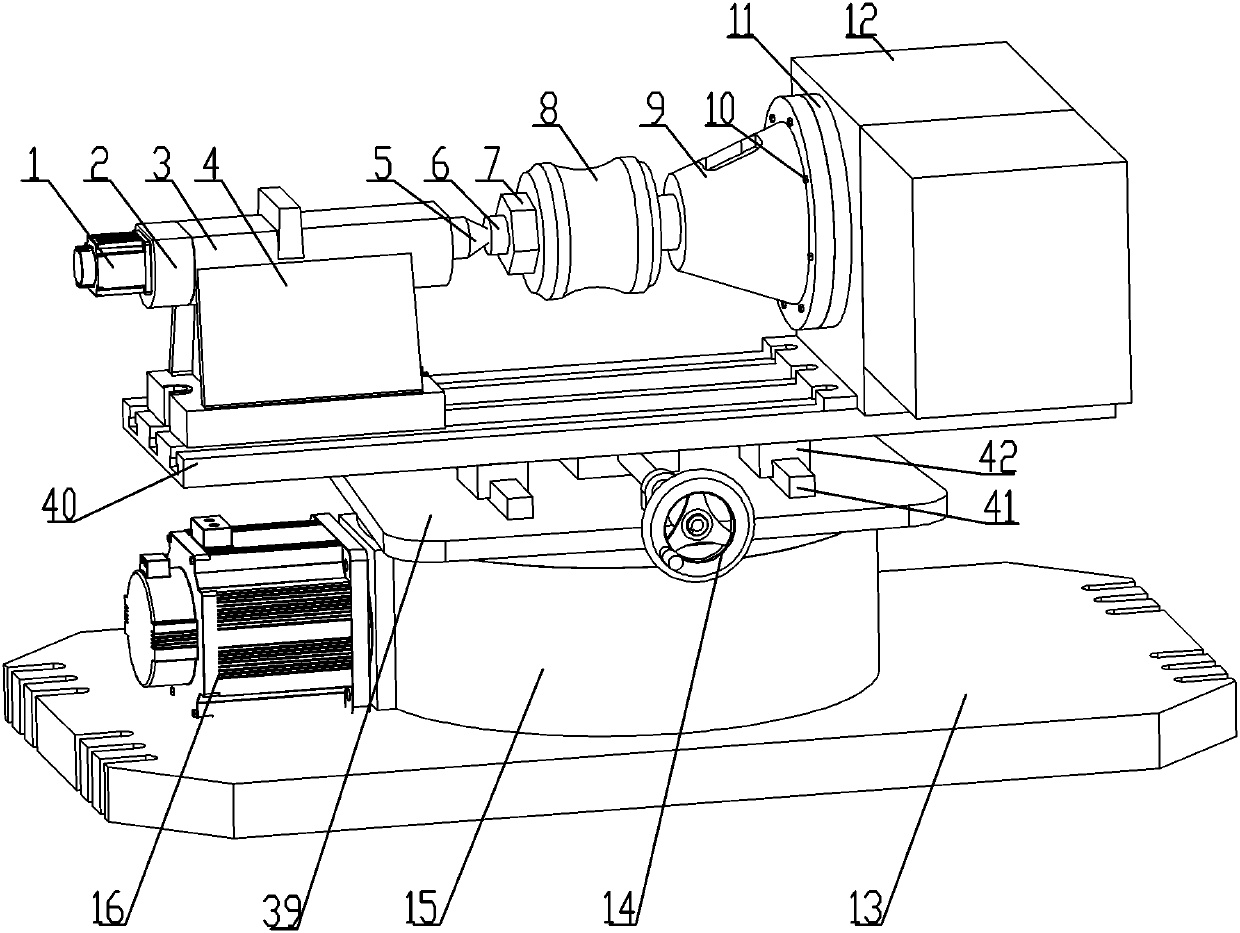 Numerical control double-rotation working table driven by double globoidal cams