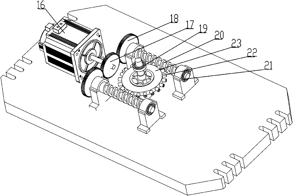 Numerical control double-rotation working table driven by double globoidal cams