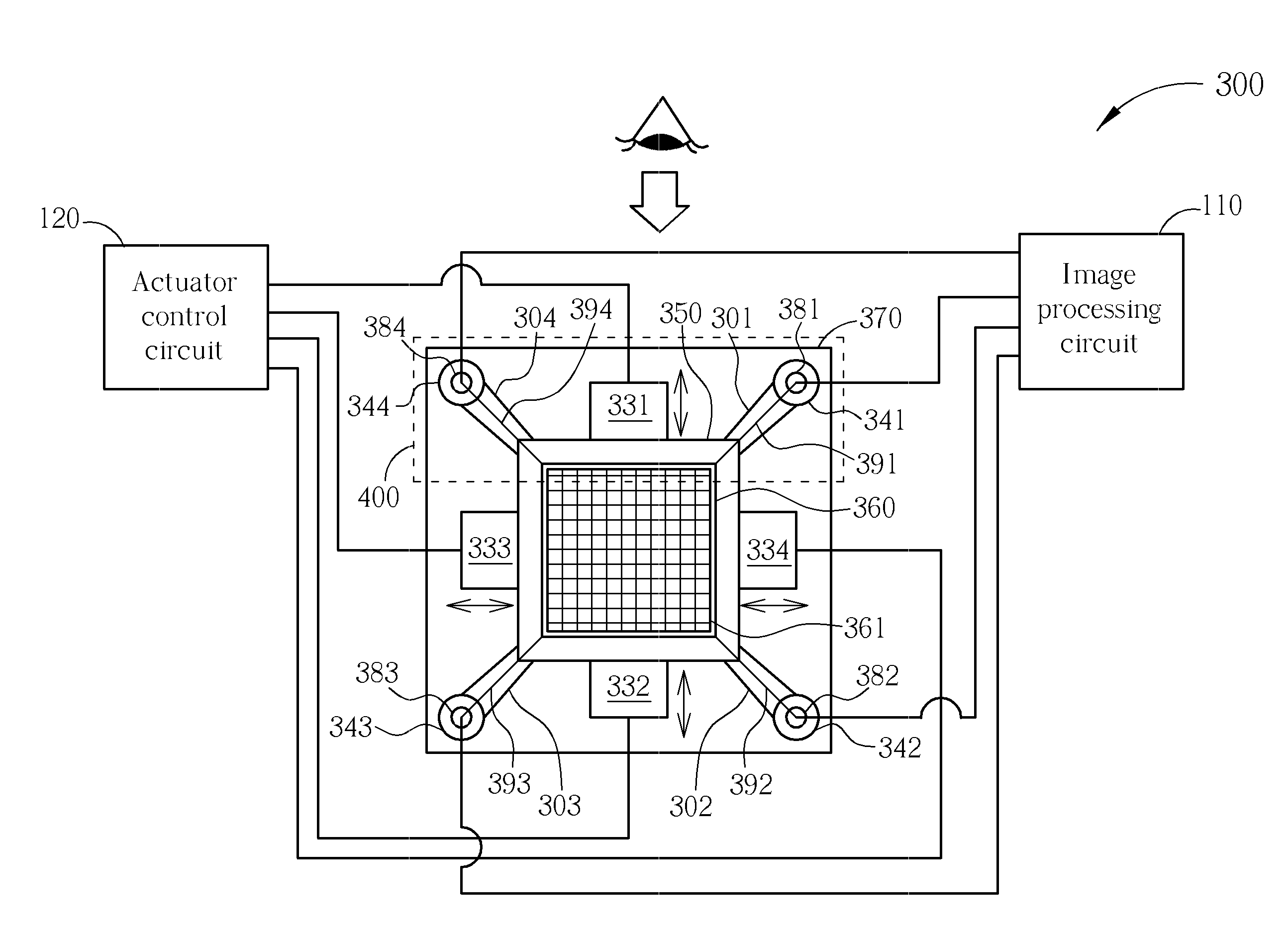 Micro-optical image stabilizer