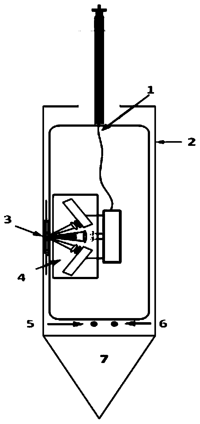 In-situ detection system for straight section distribution of petroleum hydrocarbon contaminants at contaminated sites