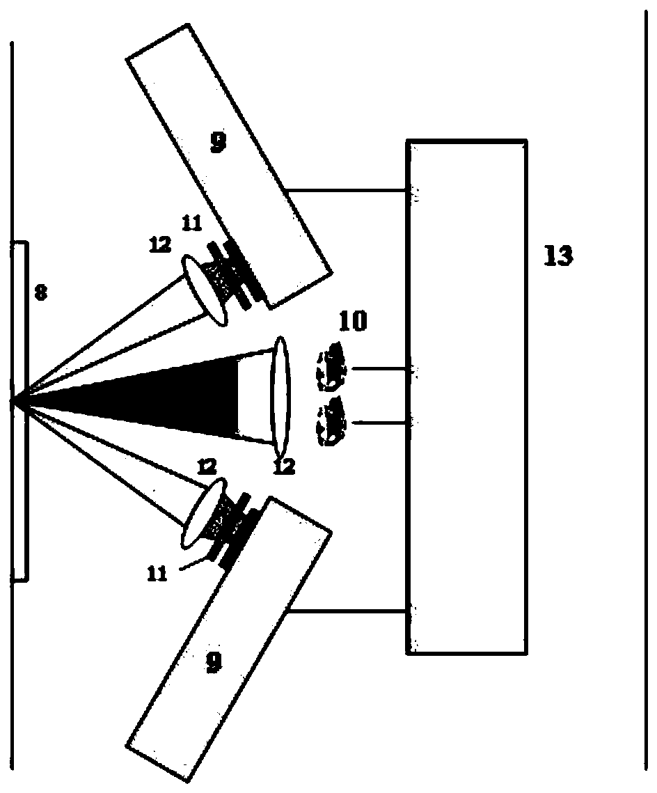 In-situ detection system for straight section distribution of petroleum hydrocarbon contaminants at contaminated sites