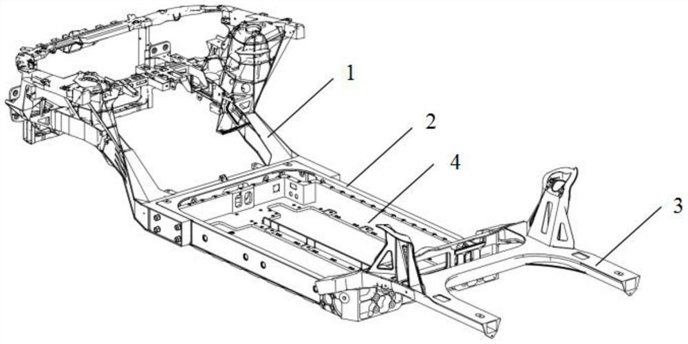 Lower frame of electric vehicle and chassis