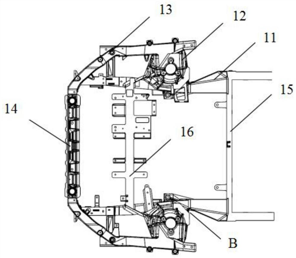 Lower frame of electric vehicle and chassis