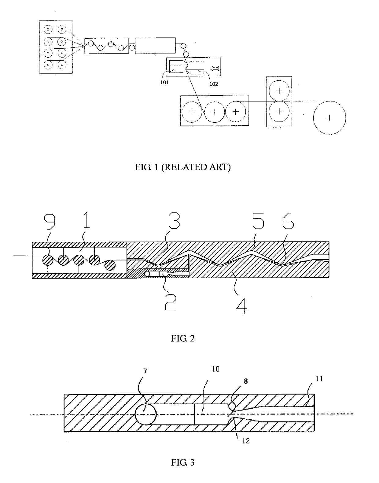 Melt impregnation device and melt impregnation method