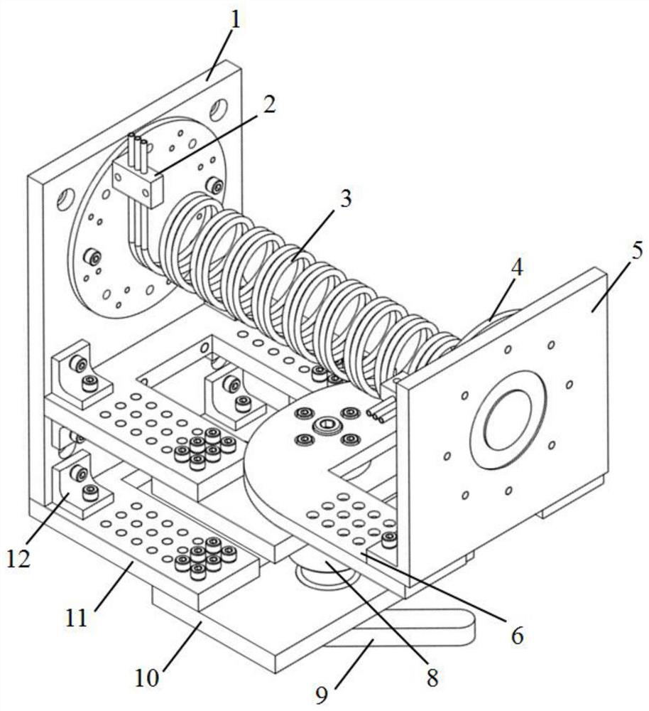 Bourdon tube torque measuring device and test method thereof