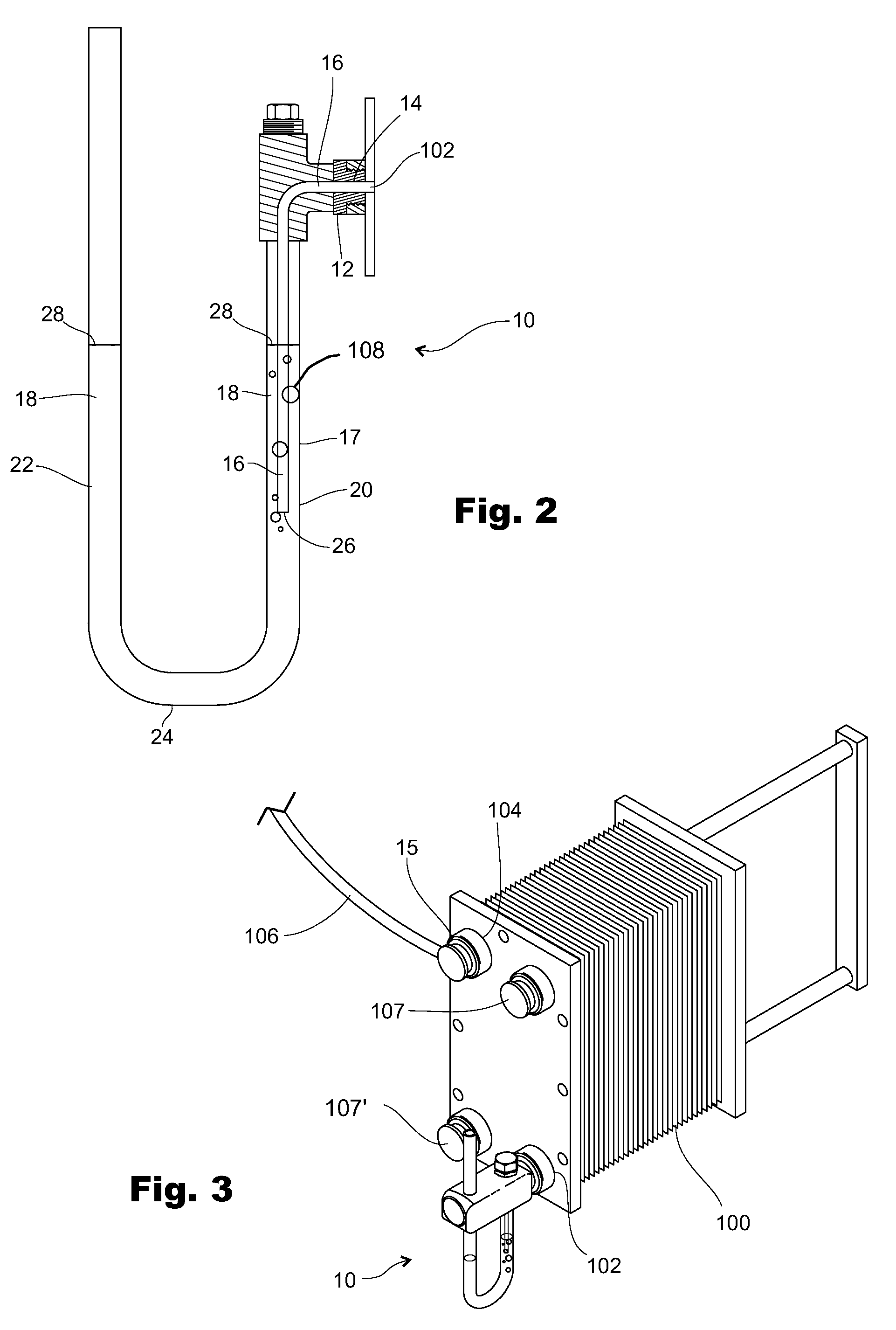 Leak detector for heat exchanger