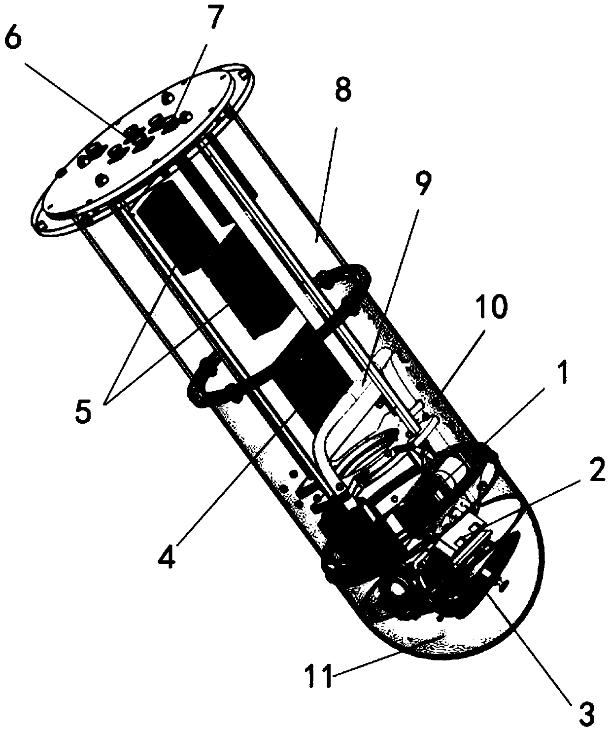 Blast furnace burden surface imaging device and system and measuring method thereof