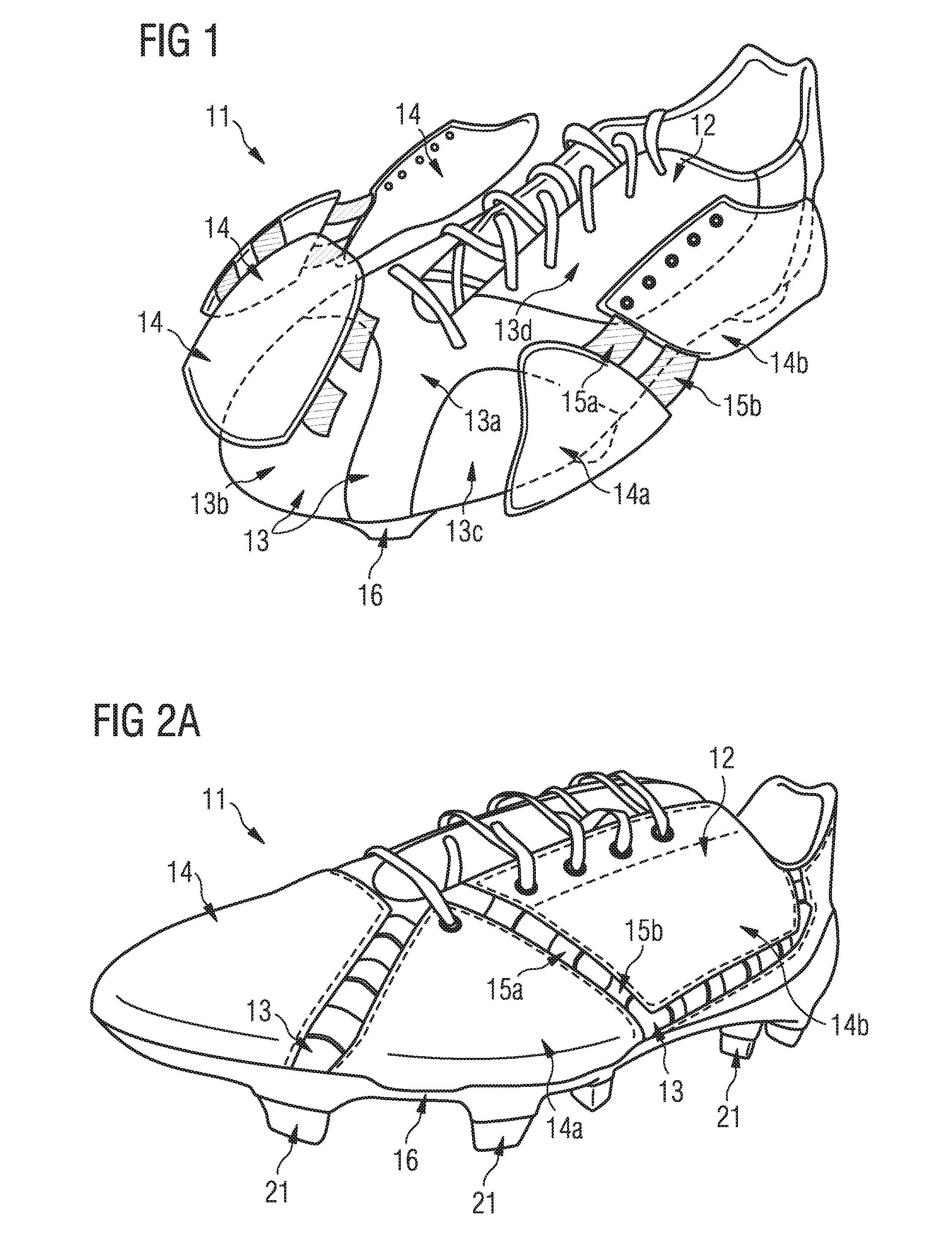 Adaptable shoe upper and adaptable sole