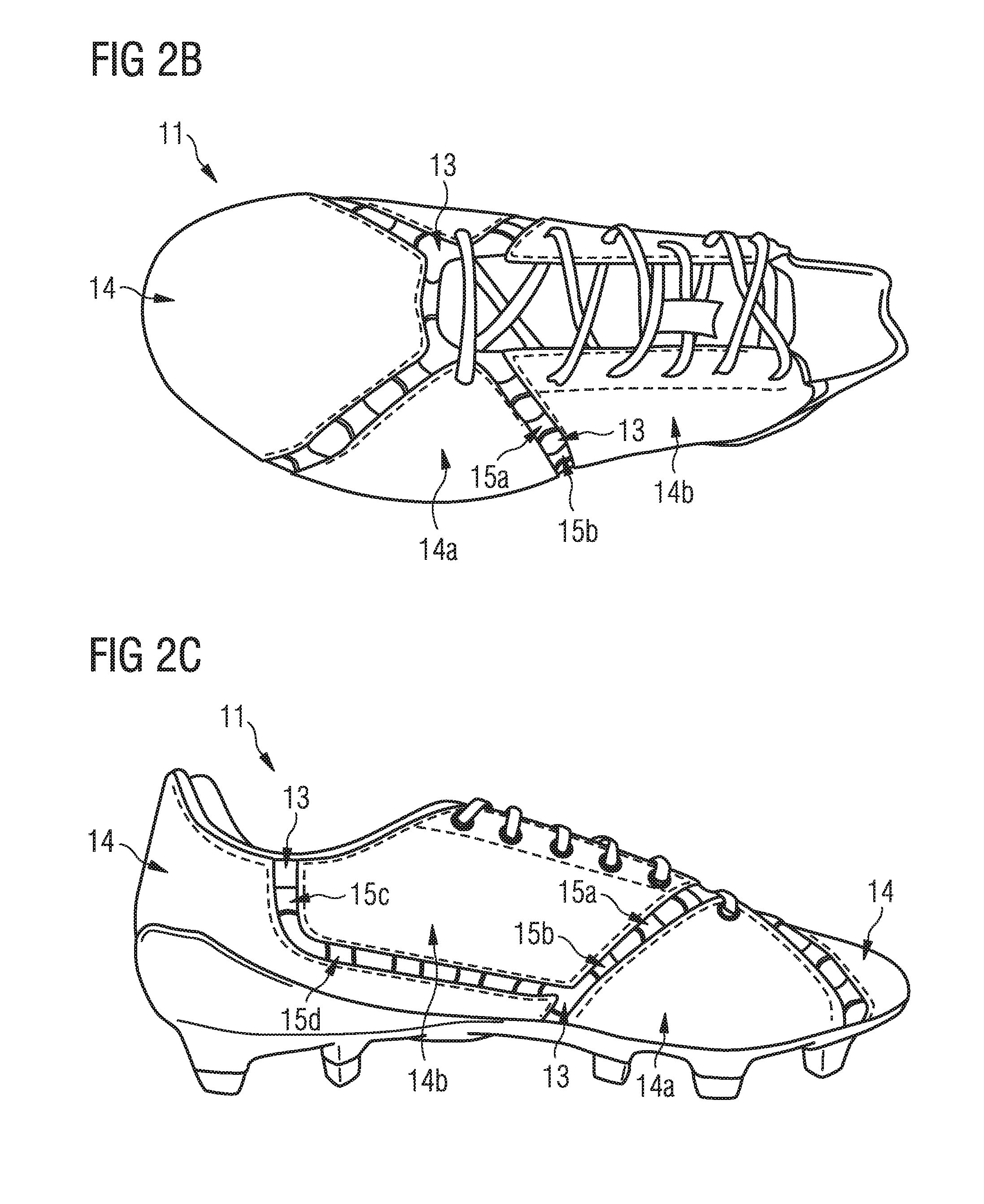 Adaptable shoe upper and adaptable sole