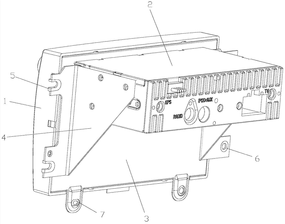 Anti-vibration automobile audio-video navigator