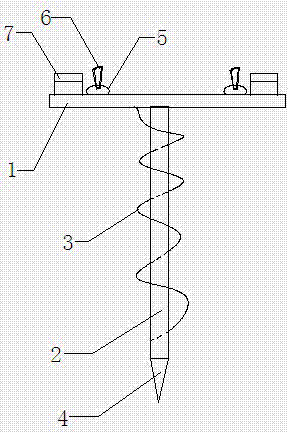 Rope ladder ground fixator for electric power operation