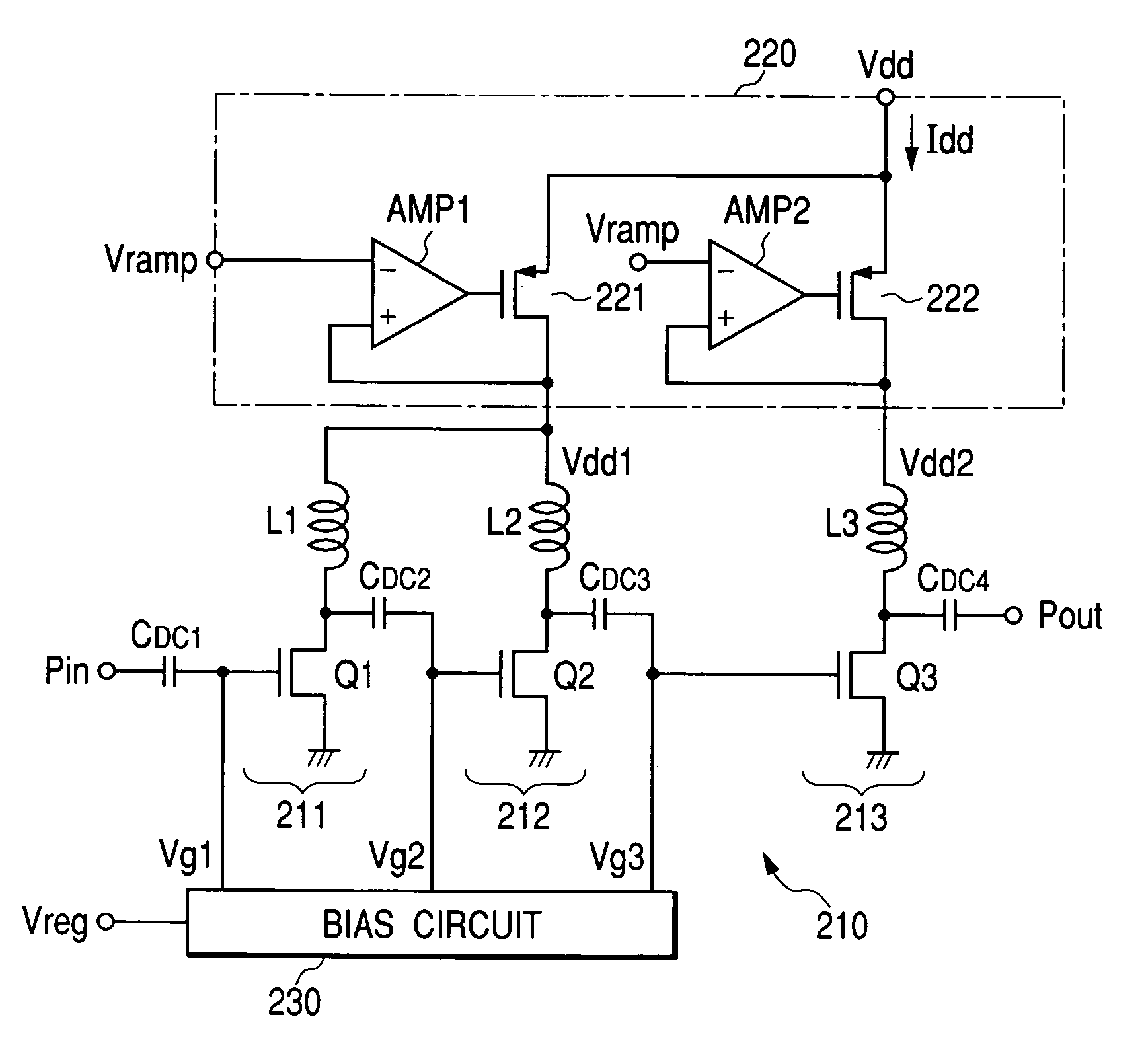 High frequency power amplifier circuit and radio communication system