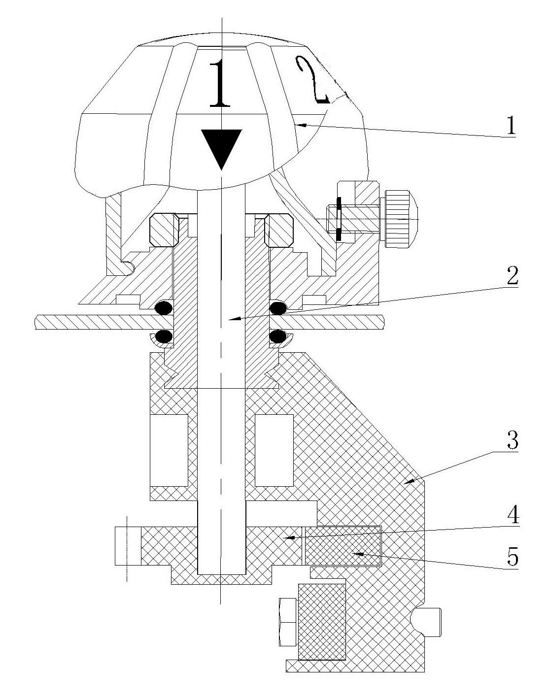 Bar-shaped no-excitation tap switch with gear positioning