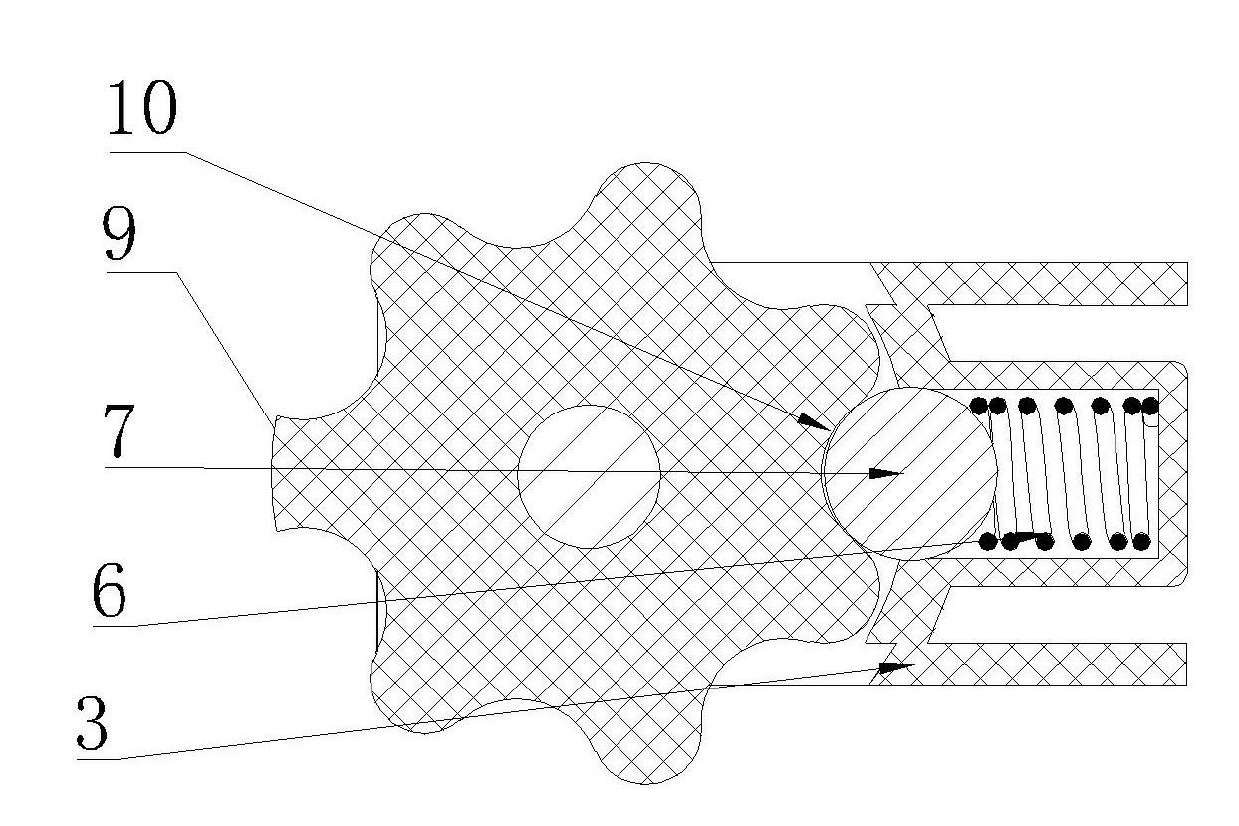 Bar-shaped no-excitation tap switch with gear positioning