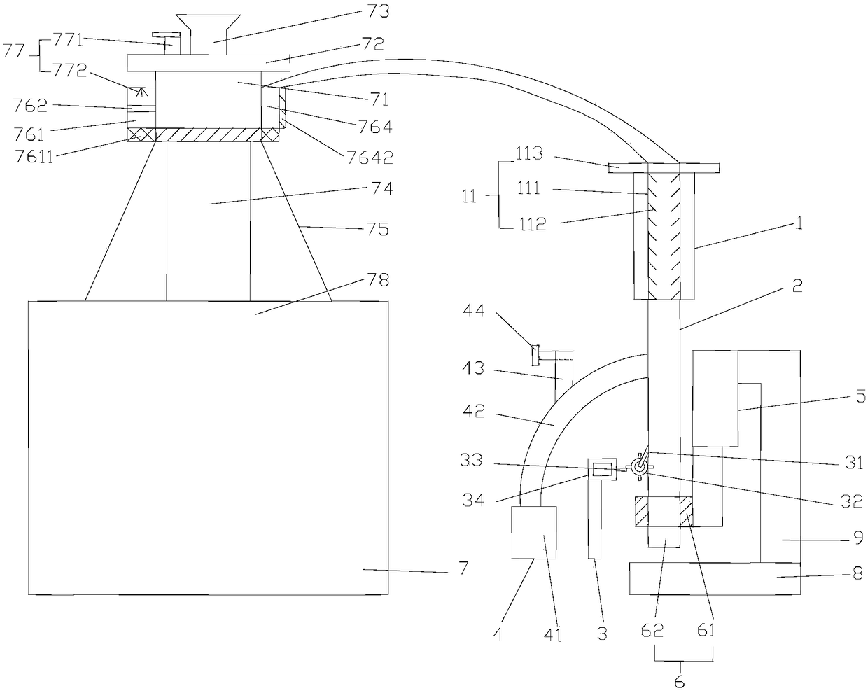 Nut implanting machine capable of counting