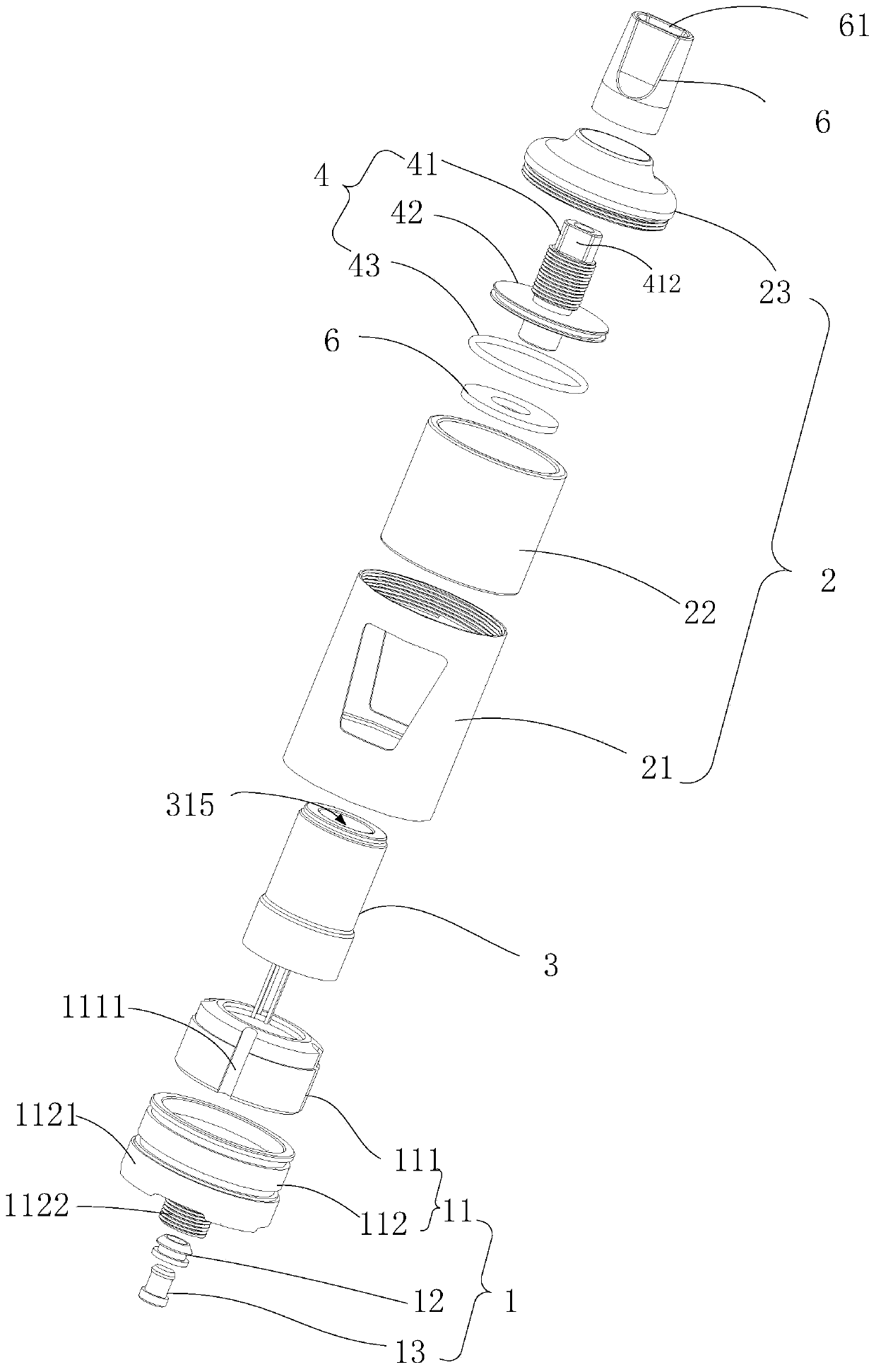 Atomization device of aerosol generator and aerosol generator