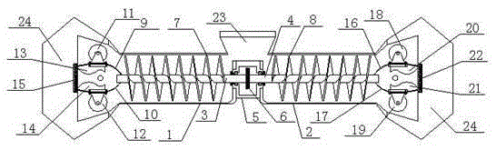 Efficient concrete mixing device