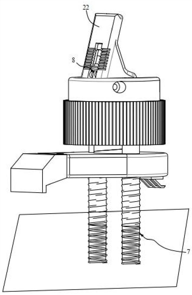 Crimping type jig and screen lightening equipment