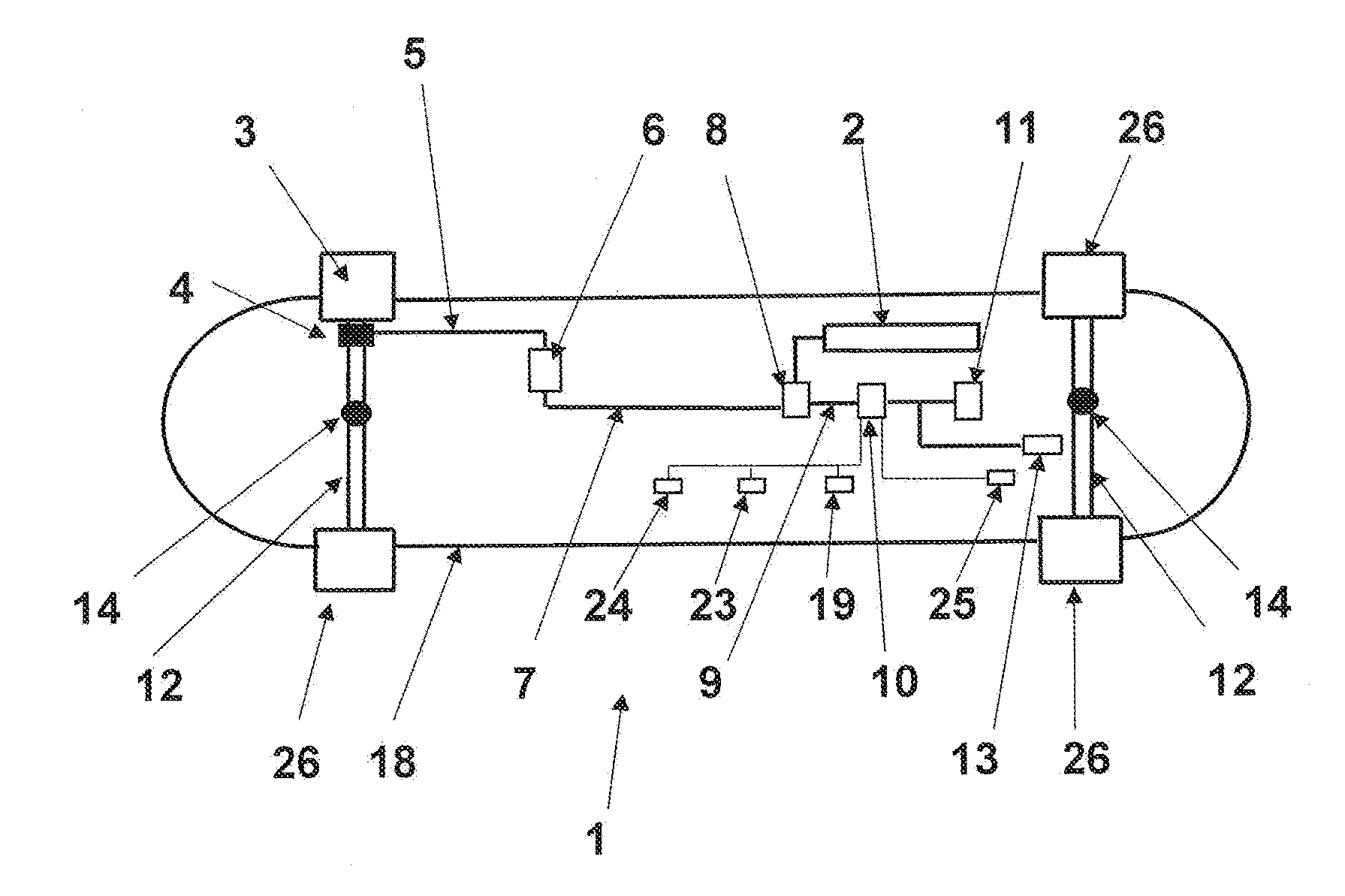 Motor control and regulating device, especially for an electrically driven skateboard or longboard